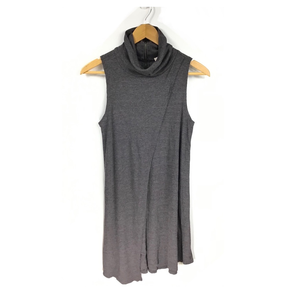 ONETHELAND | Ribbed Wrap Sleeveless Dress
